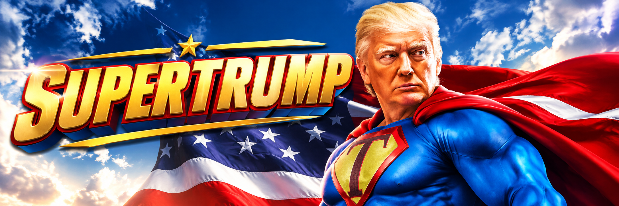 Super Trump banner artwork